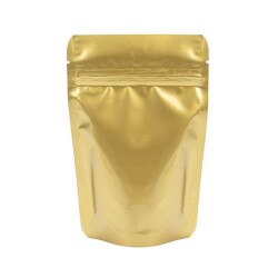 4 x 6 Stand Up Pouch -Metallic Gold
